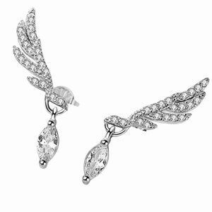 Dangling Marquise Wing Earrings
